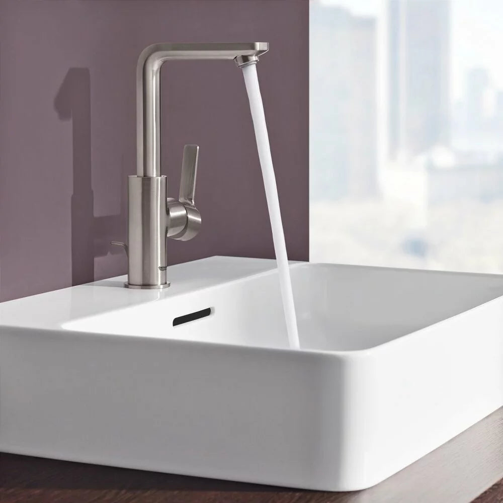Baterie lavoar Grohe Lineare L-Size, 3/8'', monocomanda, pivotanta, cartus ceramic