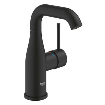Baterie lavoar essence Grohe new m-size phantom black, otel