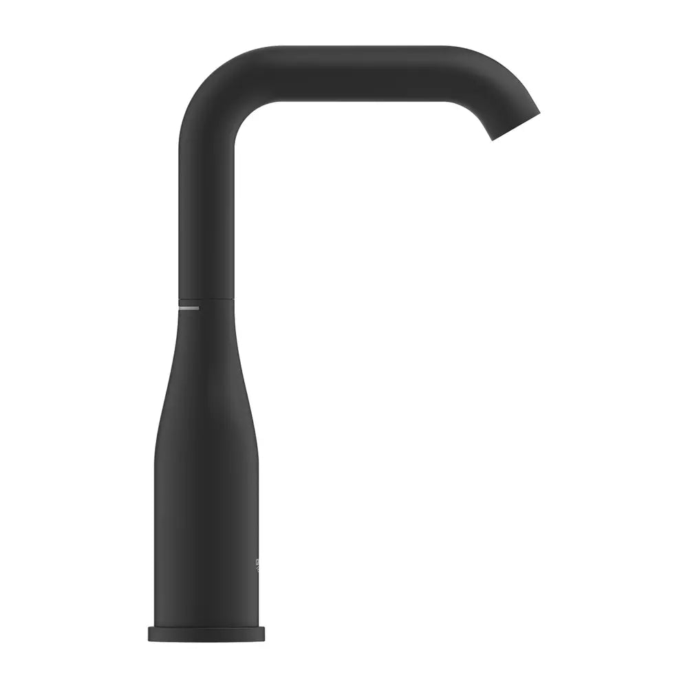 Baterie lavoar Grohe Essence New L-Size negru mat, 3/8'', monocomanda, pivotanta