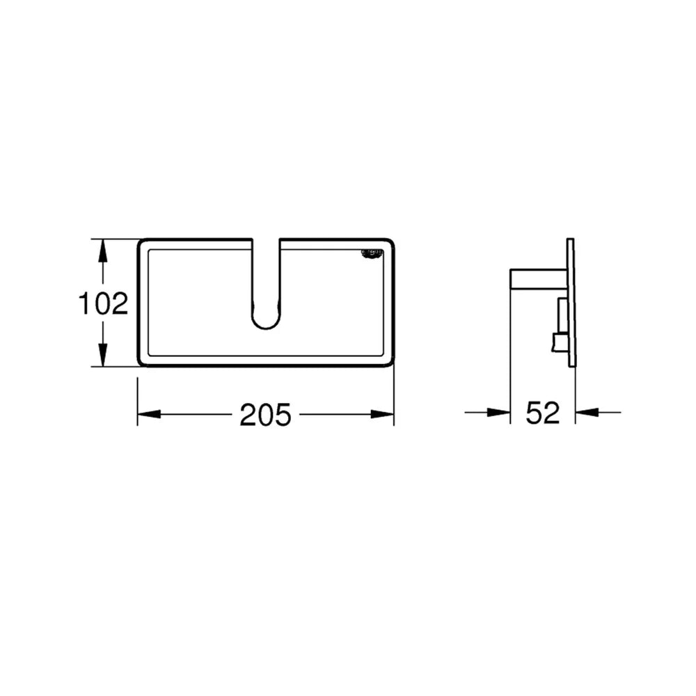 Polita Grohe easyreach pentru sistemele de dus euphoria si new tempesta 160 new, negru