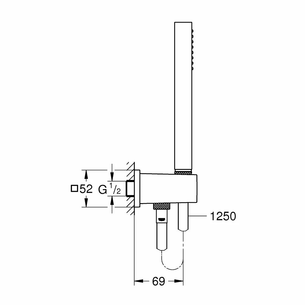 Set dus Grohe Euphoria cube stick 1 jet