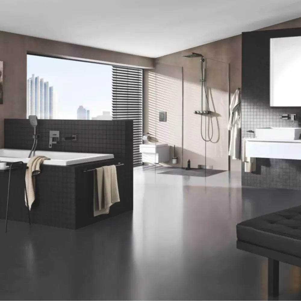 Sistem Grohe dus euphoria termostatic smart control 310 cube brushed hard graphite, termostatata