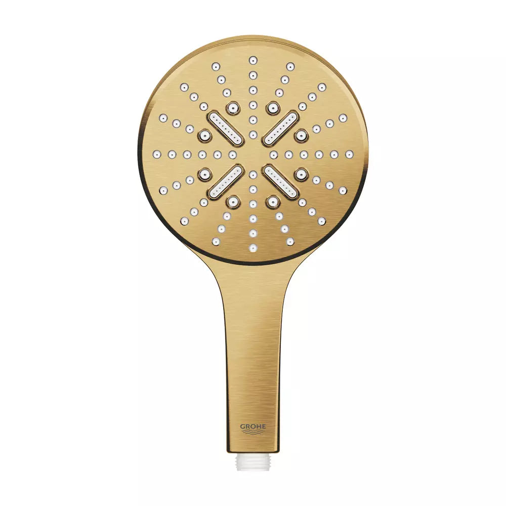 Para dus Grohe Rainshower Smartactive 130 3 jet brushed cool sunrise, auriu