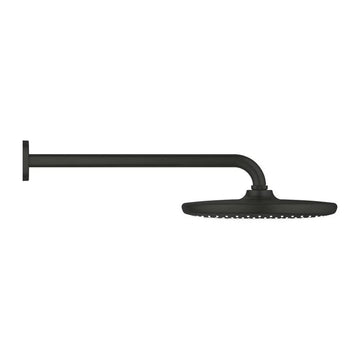 Cap dus tempesta Grohe 250 mono rotund 9.5 l cu brat dus 380 mm matte black