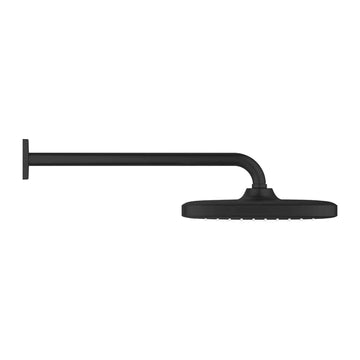 Cap dus tempesta Grohe 250 mono cube cu brat dus 380 mm matte black