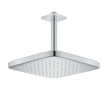Cap dus tempesta Grohe 250 mono cube 9.5 l cu brat dus 142 mm, montaj din tavan