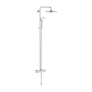 Sistem dus euphoria Grohe new 260 termostatic cu pipa cada, negru