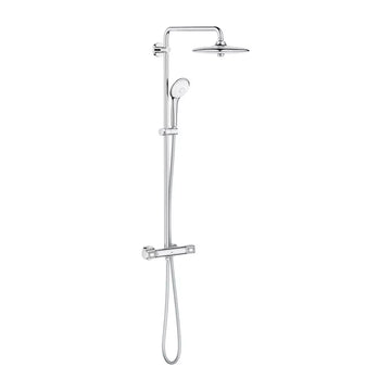 Sistem dus euphoria Grohe 260 cu limitator debit 7L, otel inoxidabil