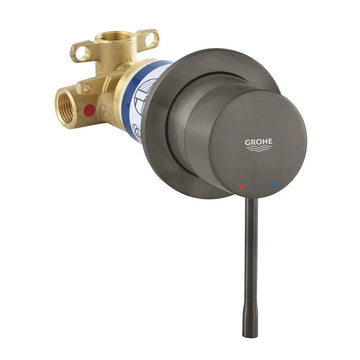 Baterie dus/bidette essence Grohe incastrata, include corp, brushed hard graphite, supersteel