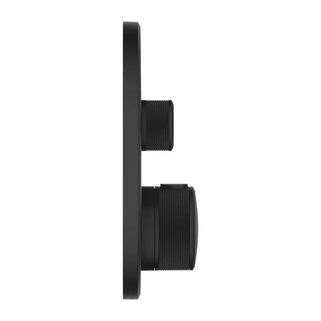 Ornament rotund smart Grohe control termostatat 2 valve negru mat