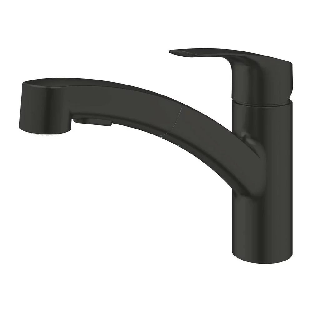 Baterie bucatarie Grohe Eurosmart New cu pipa extractibila matte black