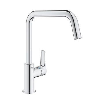 Baterie bucatarie eurosmart Grohe l-spout, crom lucios