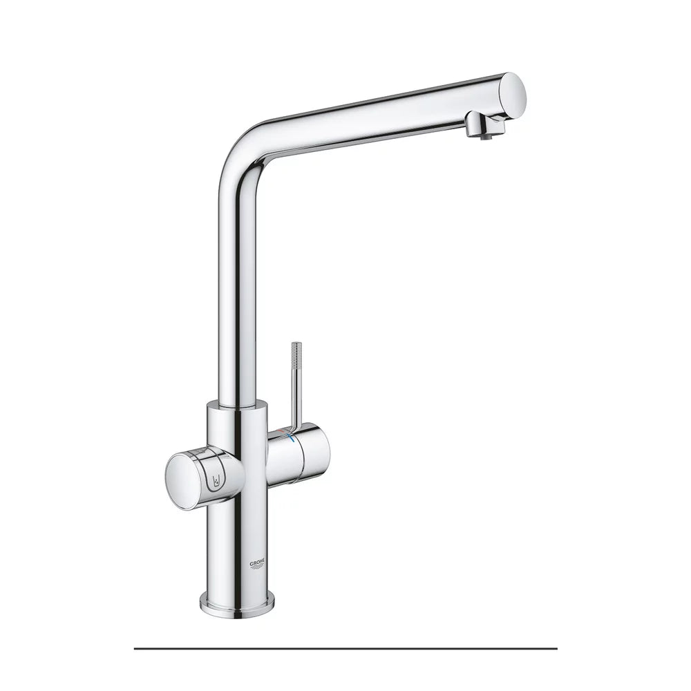 Baterie bucatarie Grohe blue home tip l starter kit new, crom lucios