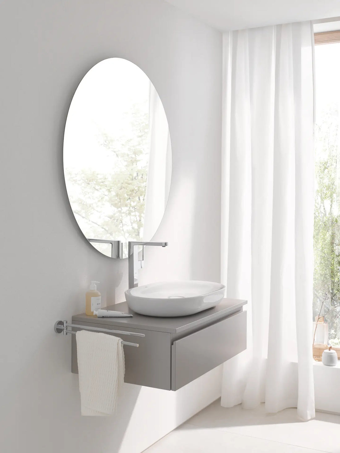 Baterie lavoar Grohe Plus XL-Size, montare pe blat