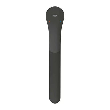 Baterie bucatarie eurosmart Grohe new DN15 matte black, crom lucios