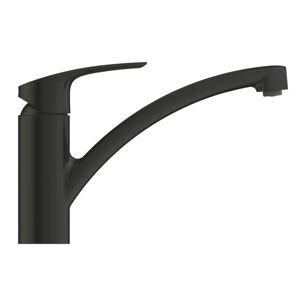 Baterie bucatarie Grohe Eurosmart New DN15 matte black, crom lucios