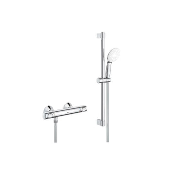 Baterie termostatica dus grohtherm Grohe 500 cu set dus tempesta 100 1 jet