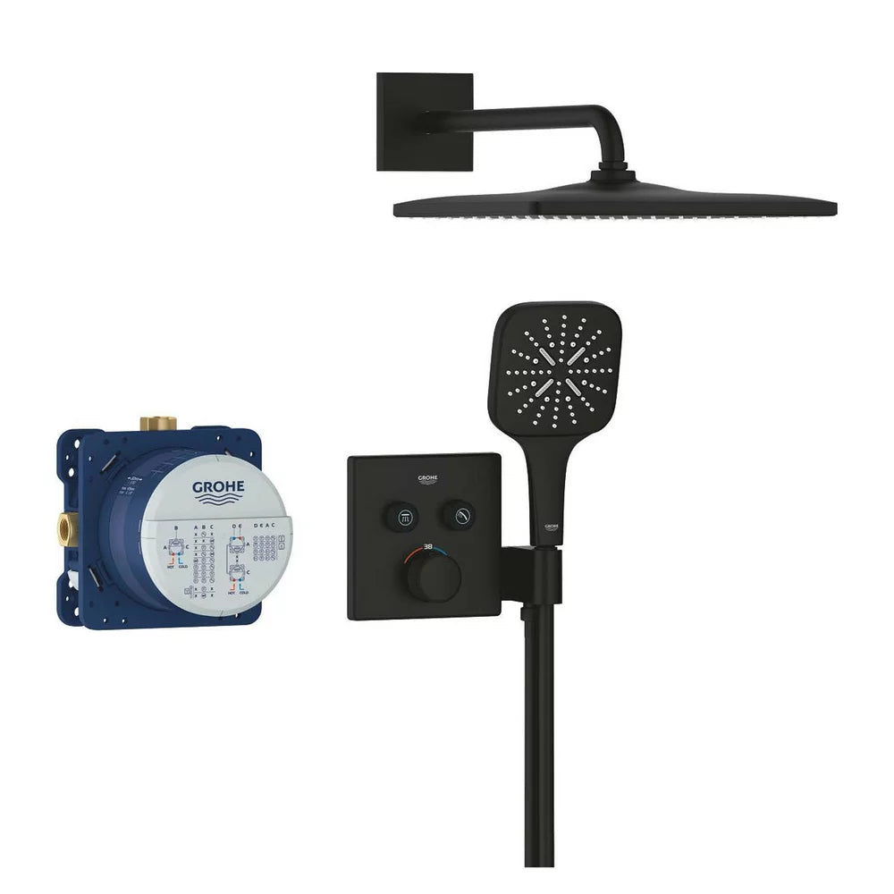 Sistem dus termostatat Grohe Smart Control rsh mono 310 cube phantom black