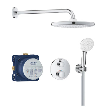 Sistem dus grohtherm Grohe rotund cu cap dus tempesta 250