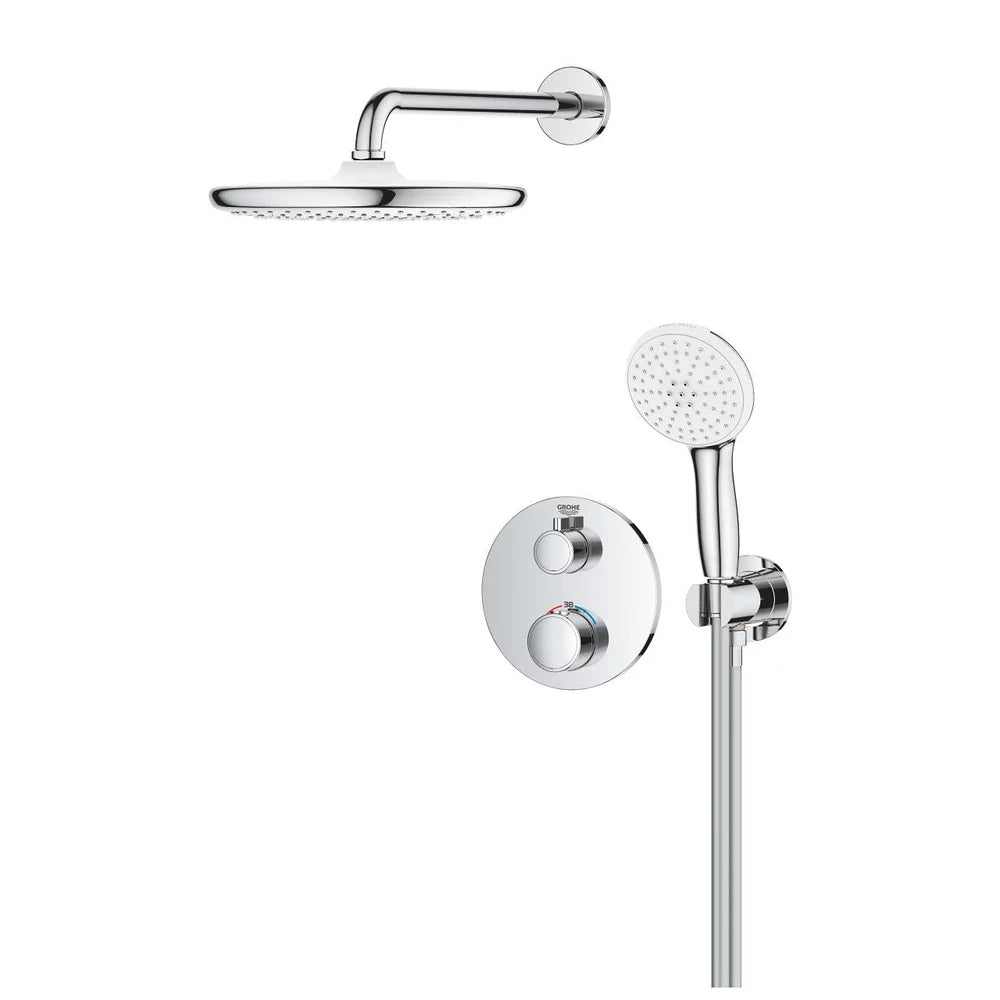 Sistem dus Grohe Grohtherm rotund cu cap dus tempesta 250