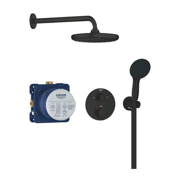 Sistem dus incastrat precision cu vitalio Grohe start 250, matte black