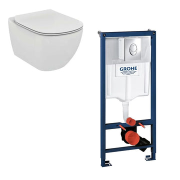Set rapid Grohe sl 3 in 1 cu clapeta skate air crom si suruburi cal. i
