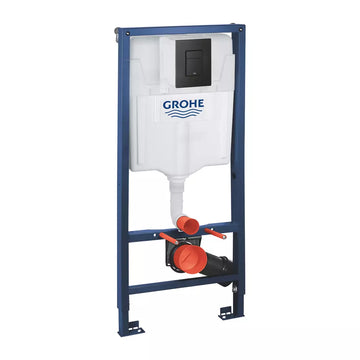 Set sistem instalare cu rezervor solido Grohe 3 in 1, clapeta even negru mat si suruburi cal. i