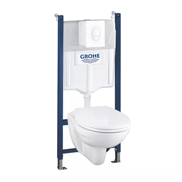 Set solido 4 in 1 vas WC Grohe soft close, skate air alba si suruburi