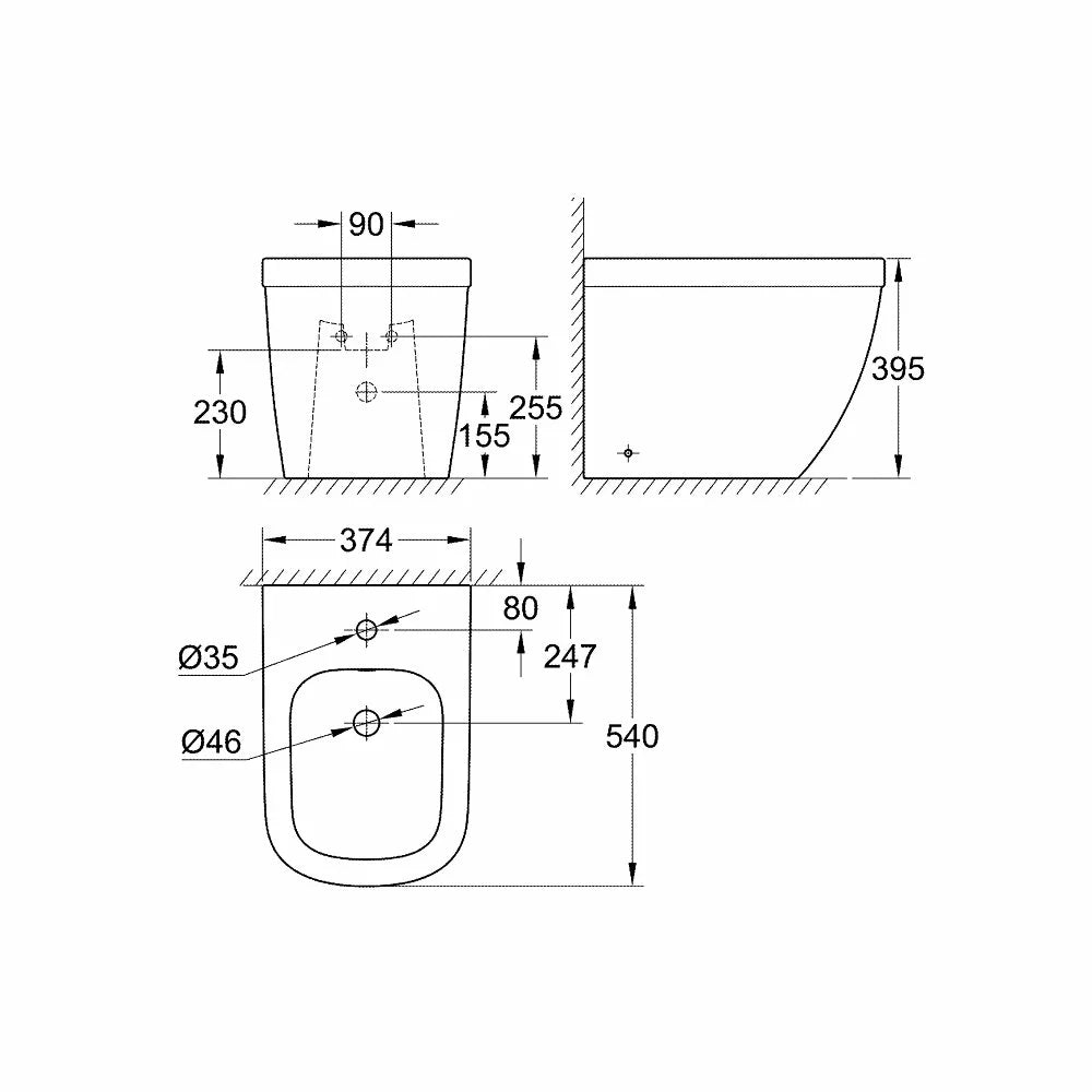 Bideu Grohe Euro Ceramic