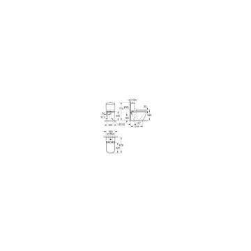 Set vas WC euro Grohe ceramic btw rimless triple vortex rezervor 3/5L cu capac soft-close, alb lucios