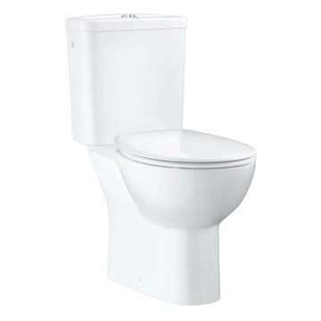 Set vas WC bau Grohe ceramic rimless evacuare laterala cu rezervor alimentare laterala si capac soft-close