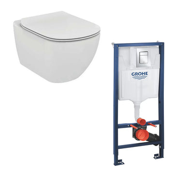 Set rapid Grohe sl 3 in 1 cu clapeta skate cosmopolitan s crom si suruburi cal. i