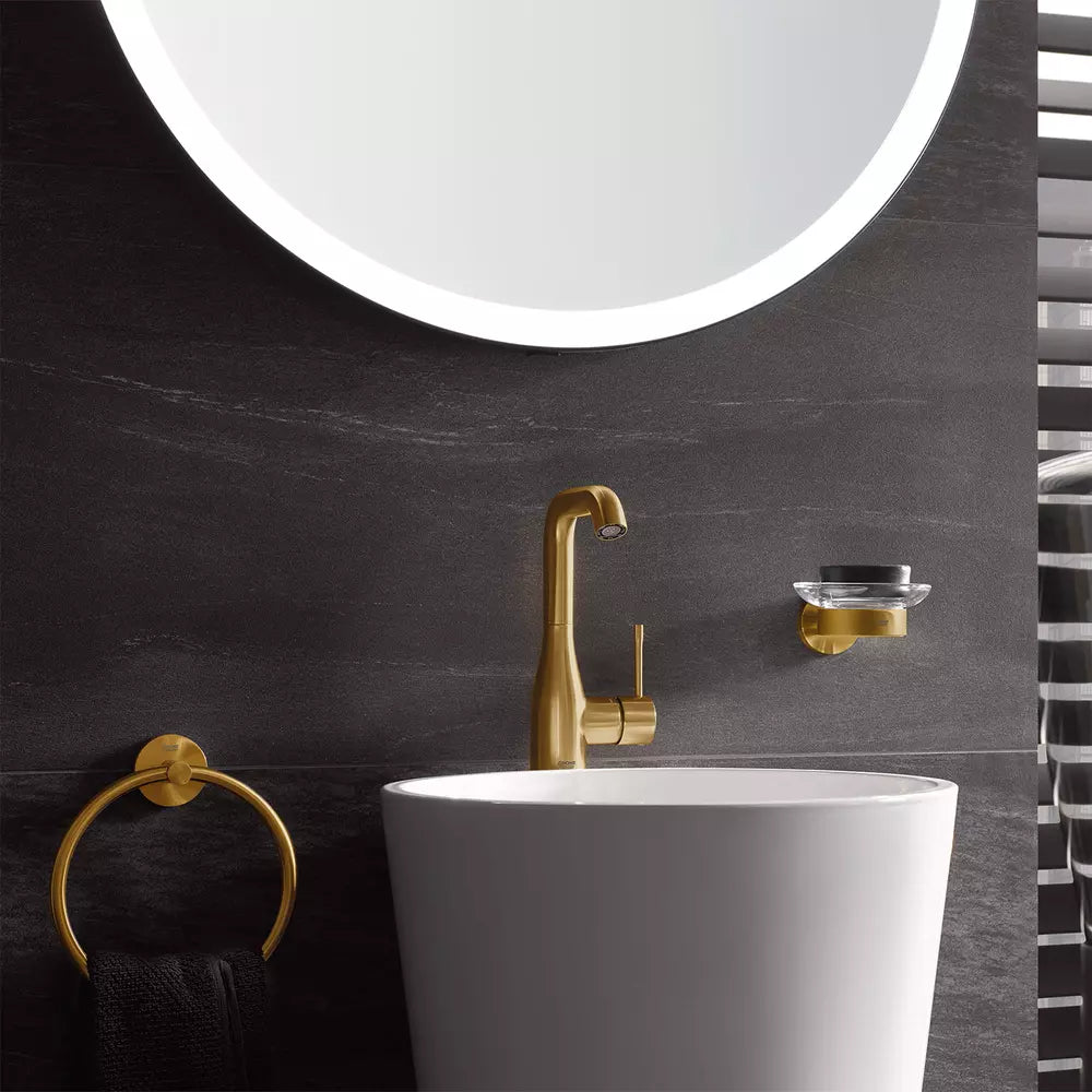 Suport prosop inelar Grohe Essentials nou brushed cool sunrise, auriu lucios