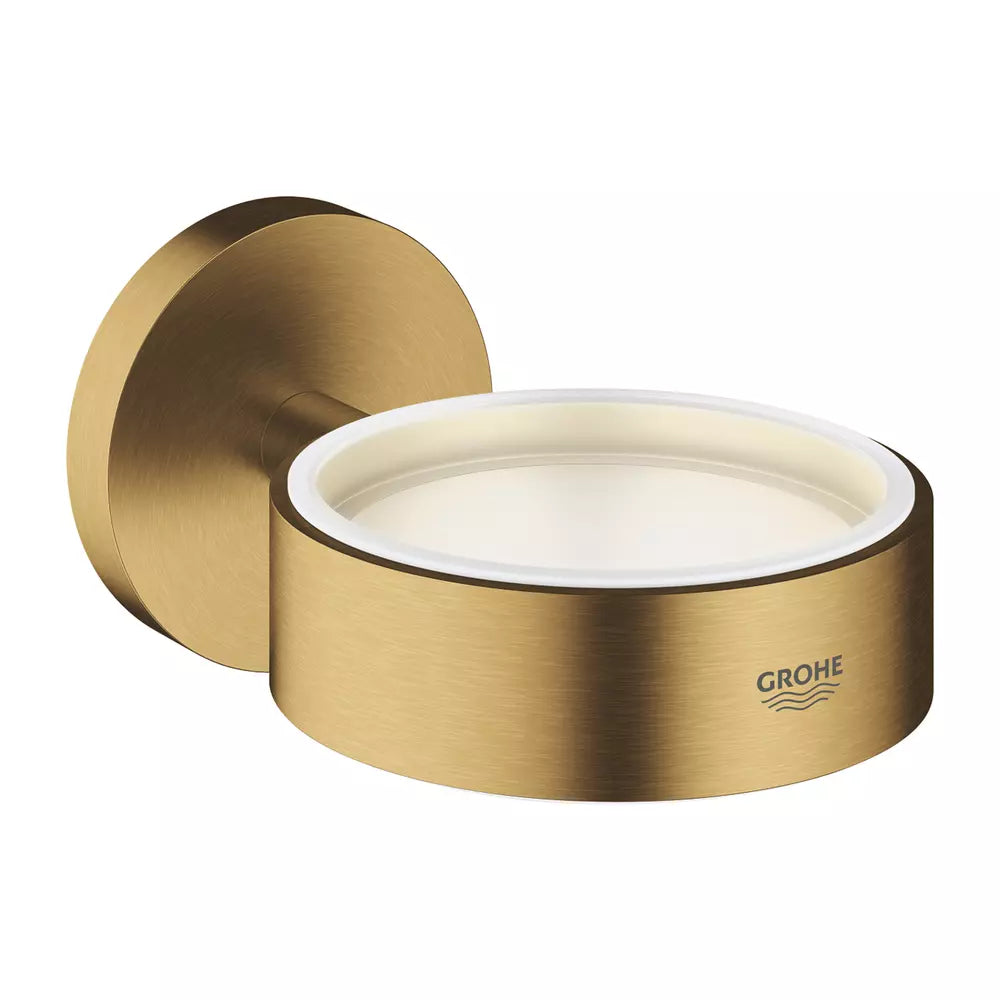 Suport pahar/sapuniera/dozator Grohe Essentials nou brushed cool sunrise, crom lucios