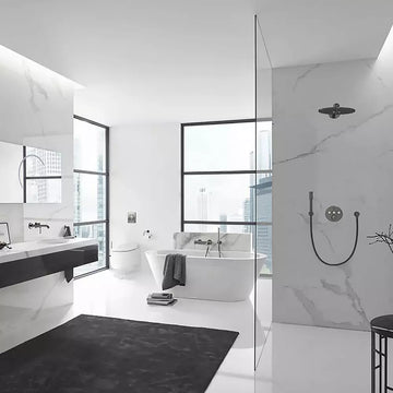 Suport hartie igienica fara aparatoare essentials Grohe nou brushed hard graphite, auriu