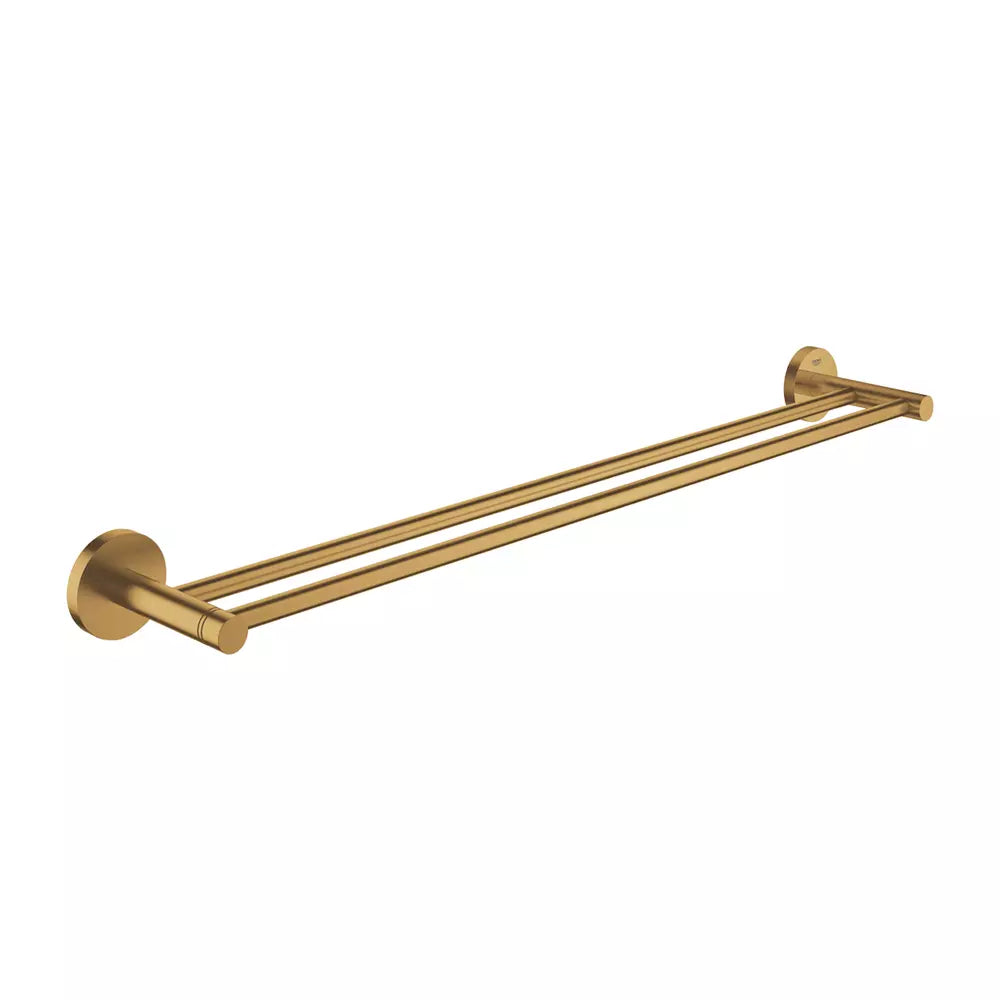 Suport prosop bara dublu Grohe Essentials 600 mm brushed cool sunrise, auriu