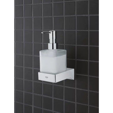 Suport pahar/sapuniera/dozator selection Grohe cube, crom