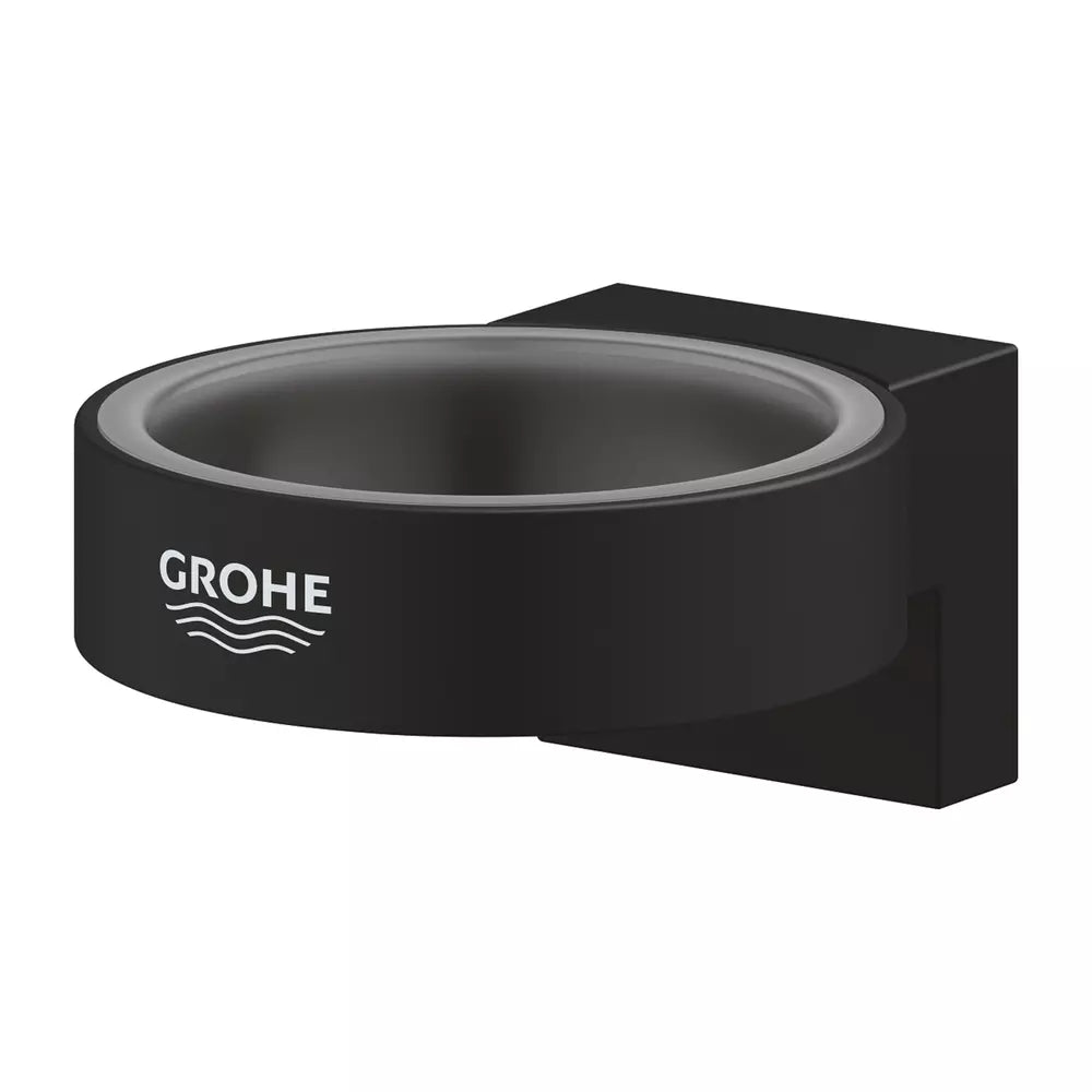 Suport pahar/sapuniera/dozator Grohe Selection negru mat