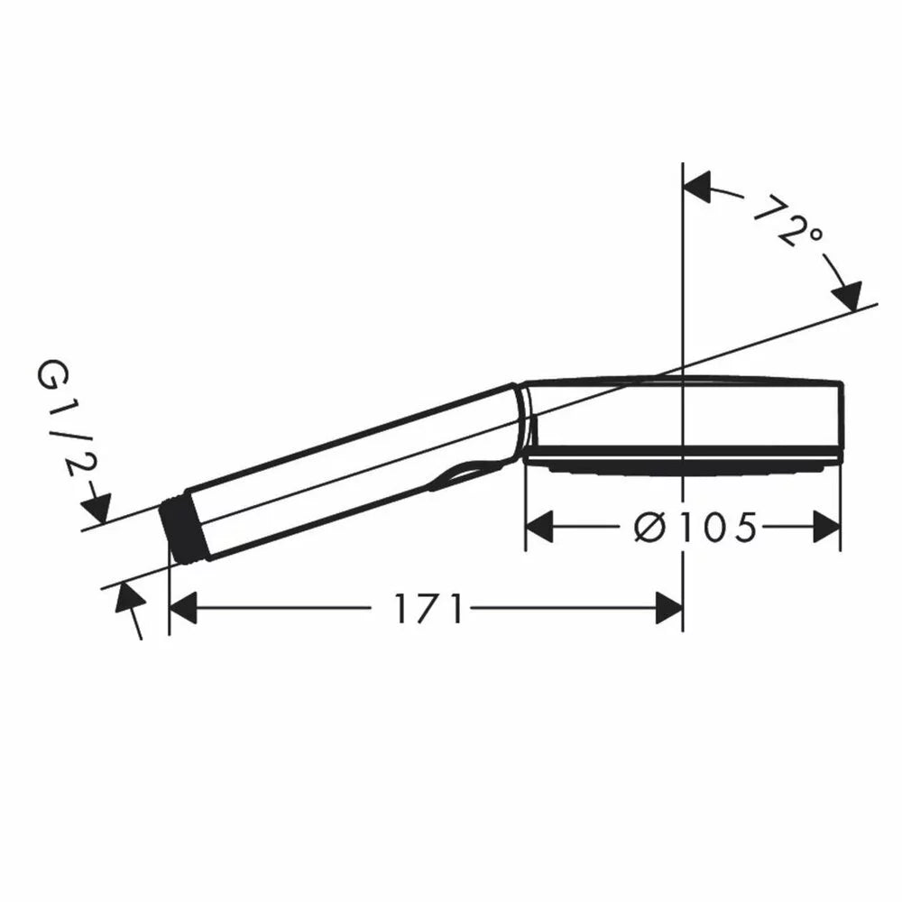 Para dus Hansgrohe Pulsify select relaxation 105 3 jeturi, crom