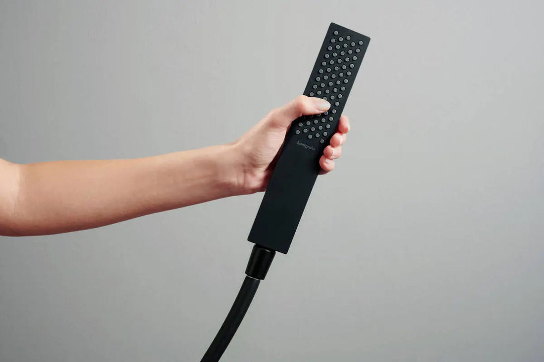 Para dus baton Hansgrohe Pulsify e 1 jet, negru mat