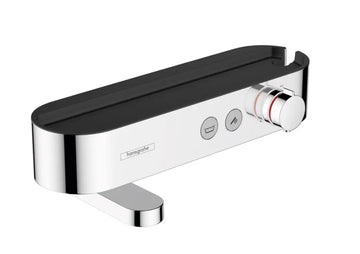 Baterie cada termostatata shower Hansgrohe tablet 400, cu pipa, crom