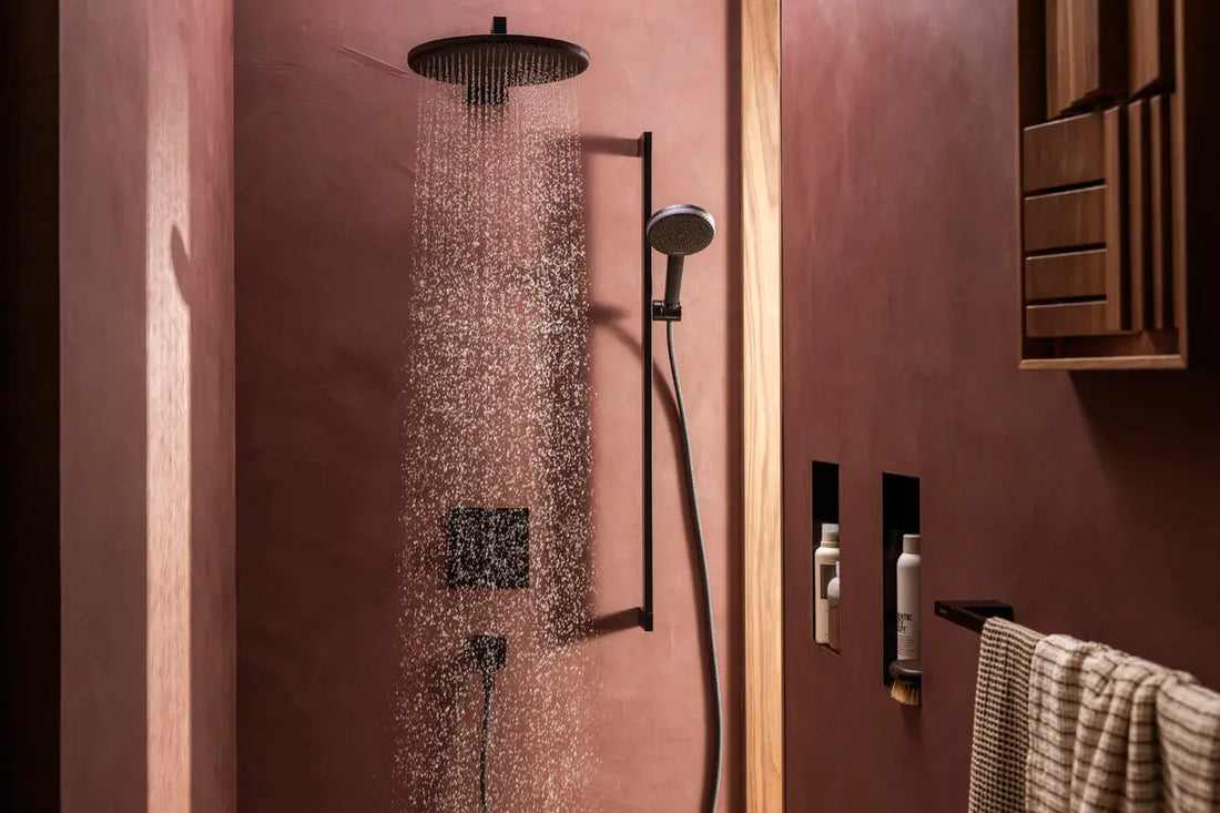 Para dus Hansgrohe Raindance alive select s 125, 3 jeturi, negru mat