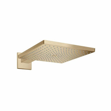 Cap dus raindance Hansgrohe e 300 air 1 jet, 300X300MM, cu prindere pe perete cu brat 390MM, brushed bronze