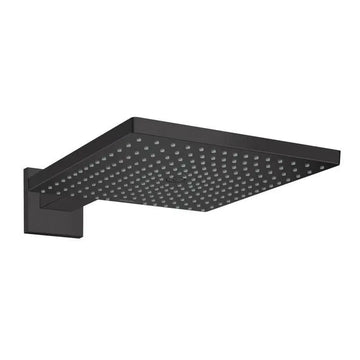 Cap dus raindance Hansgrohe e 300 air 1 jet, 300X300MM, cu prindere pe perete cu brat 390MM, matt black