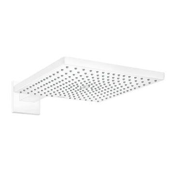 Cap dus raindance Hansgrohe e 300 air 1 jet, 300X300MM, cu prindere pe perete cu brat 390MM, matt white