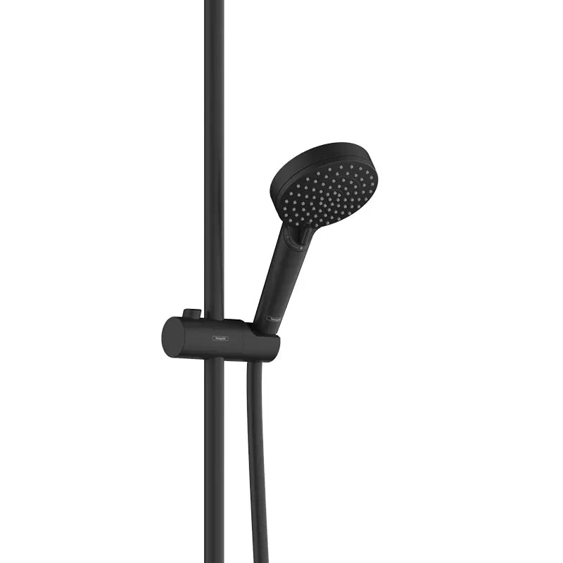 Sistem dus Hansgrohe Vernis Blend 240, termostatic, 1 jet, negru mat, termostatata