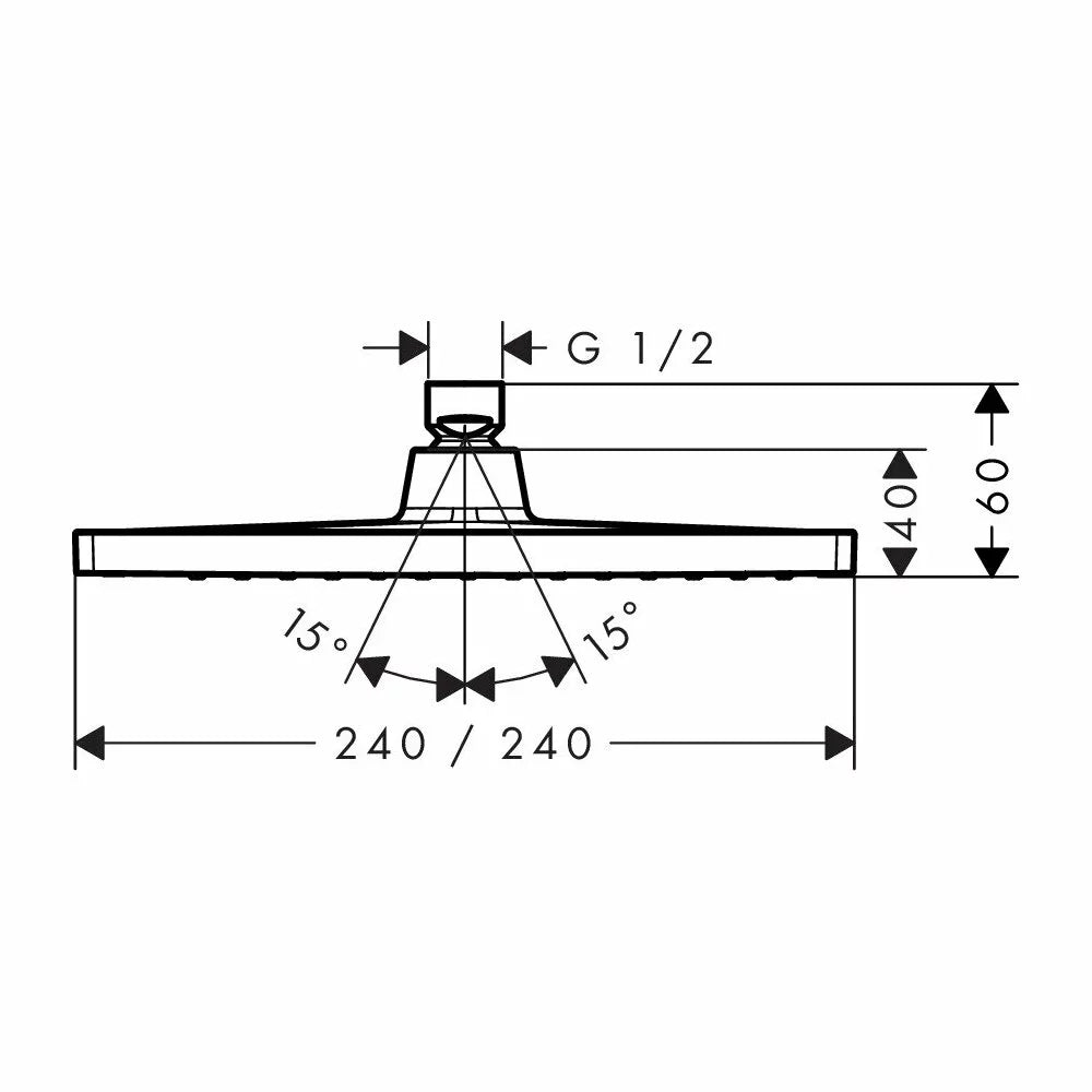 Cap dus Hansgrohe Crometta E240 1 jet crom