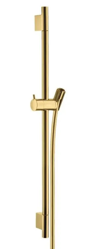 Bara Hansgrohe dus unica s puro 65CM cu furtun, polished gold optic, pivotanta