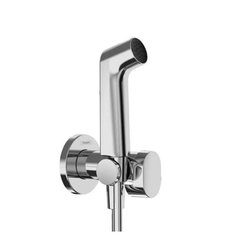 Set Hansgrohe dus incastrat igiena intima s cu mixaj, suport dus, furtun 1, 25M, crom ( necesita corp incastrat 29235180)