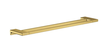 Suport prosop dublu addstoris Hansgrohe polished gold optic, negru mat